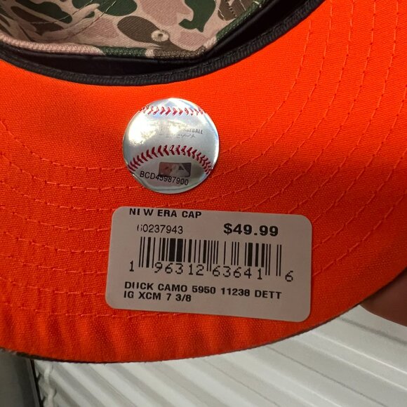 Detroit Tigers MLB Duck Camo World Series Fitted Hat - New - Picture 3 of 4